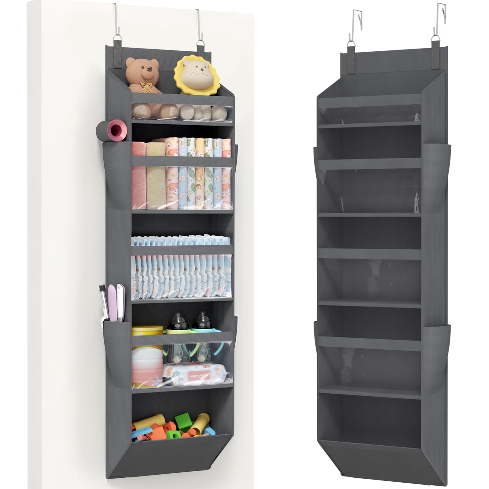 Amazon.com: Lifewit 1 Pack Over the Door Organizer, 5 Section